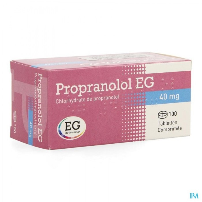 Propranolol 40mg