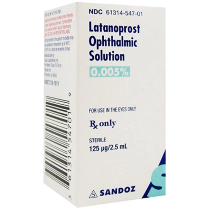 Latanoprost glaucoma xalatan breakthrough lasting pharmacare aspen