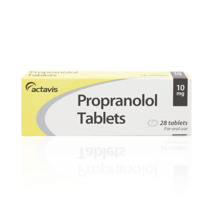 Propranolol for anxiety